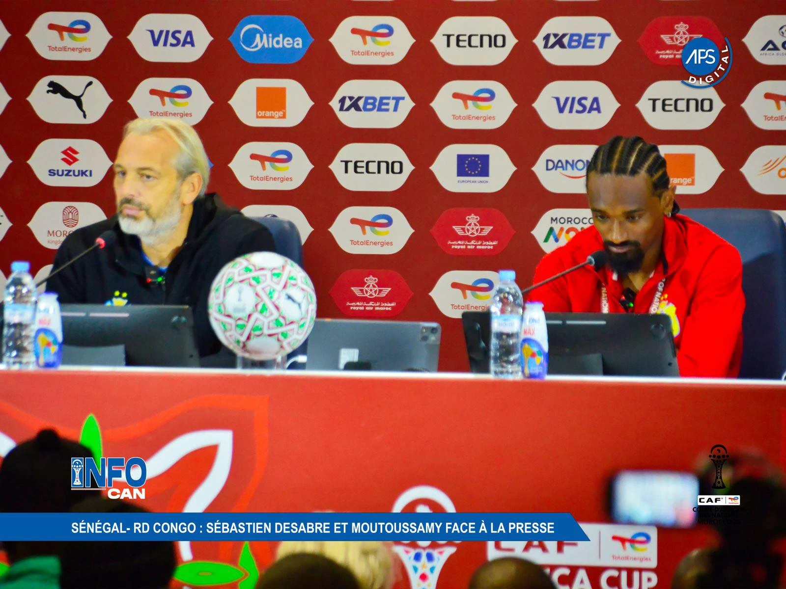 Sénégal - RD Congo : Sébastien Desabre et Moutoussamy face à la presse