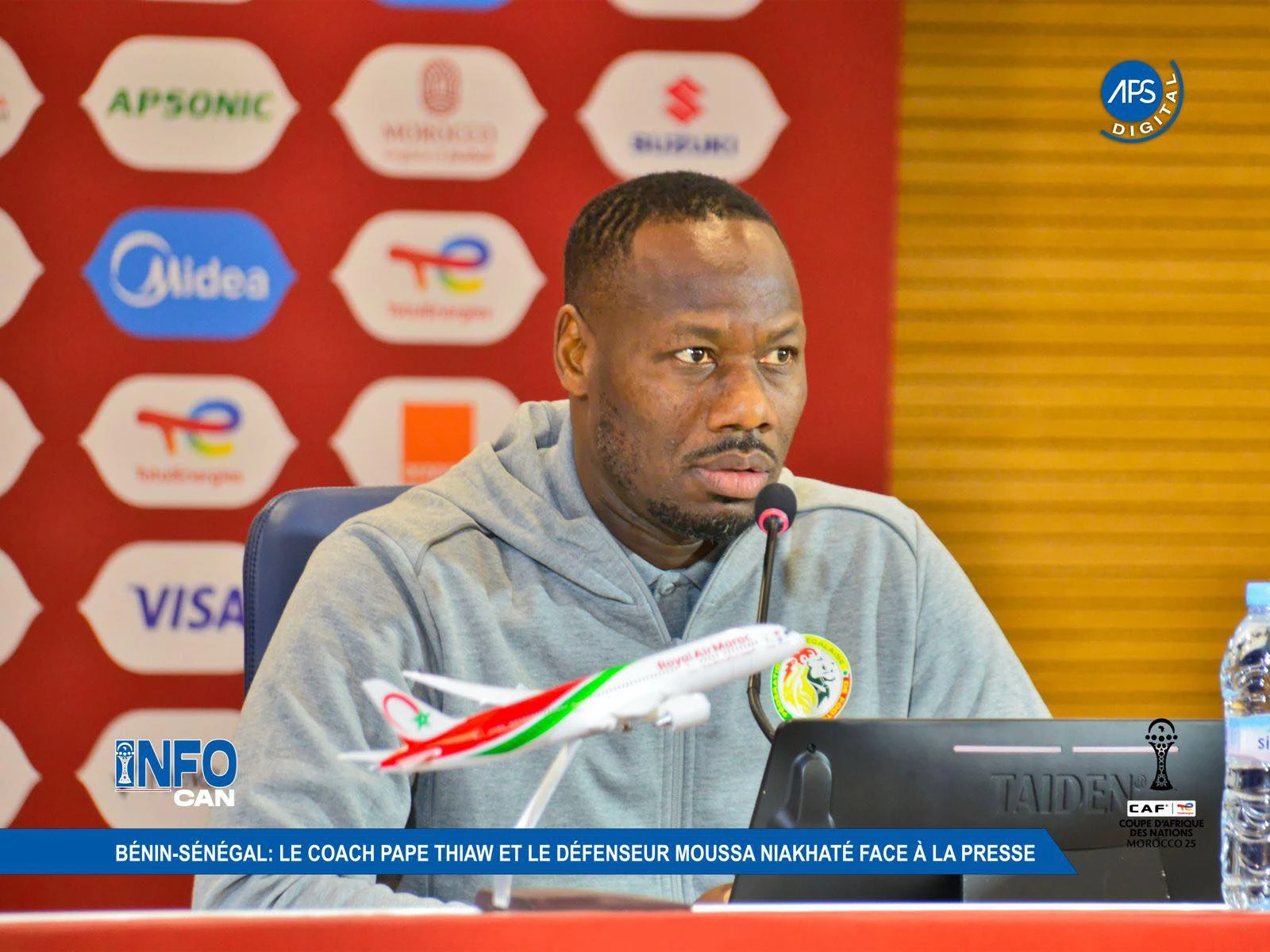 Bénin - Sénégal : le coach Pape Thiaw et le défenseur Moussa Niakhaté face à la presse
