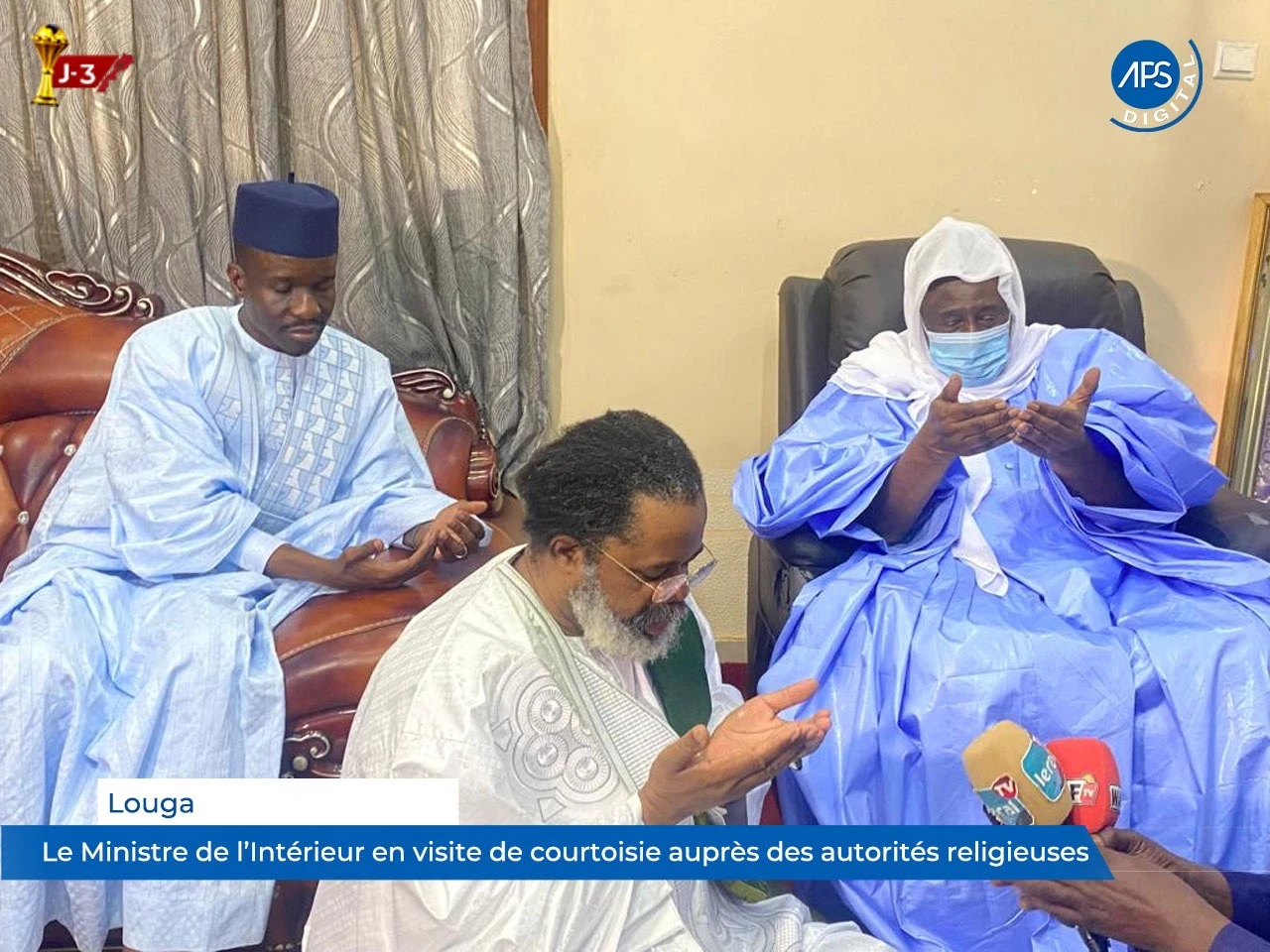 Louga : Le Ministre de l’Interieur en visite de courtoisie auprès des autorités religieuses