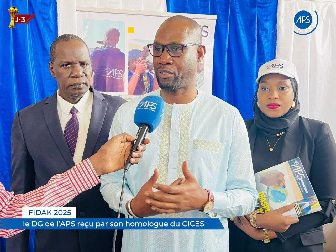 FIDAK 2025 : le DG de l’APS reçu par son homologue du CICES