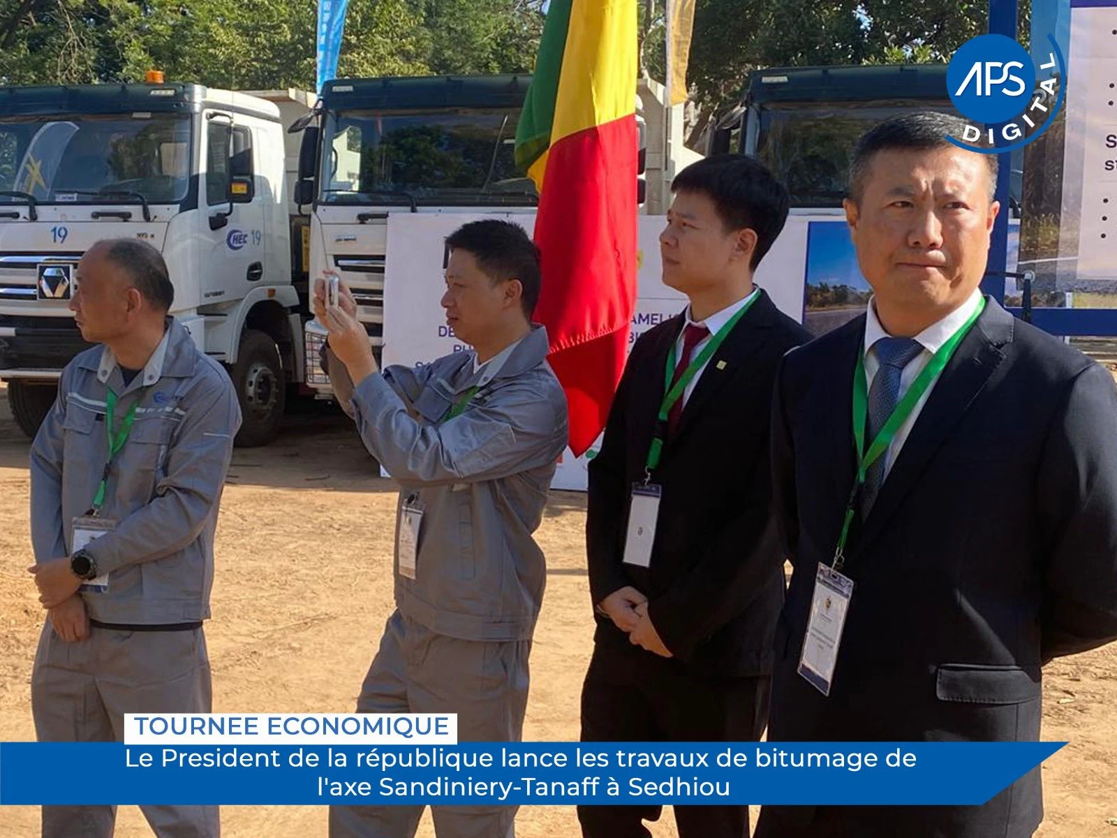 Tournée économique : Le Président de la république lance les travaux de bitumage de l'axe Sandiniery-Tanaff à Sédhiou