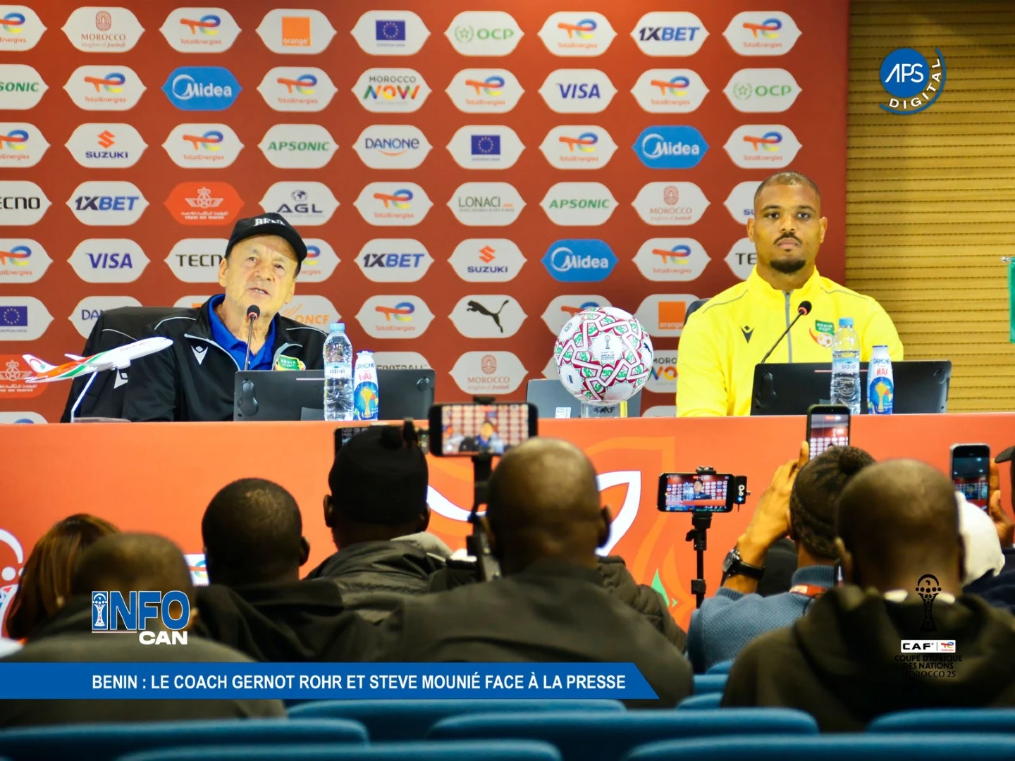 Bénin : Le coach Gernot Rohr et Steve mounié à la presse