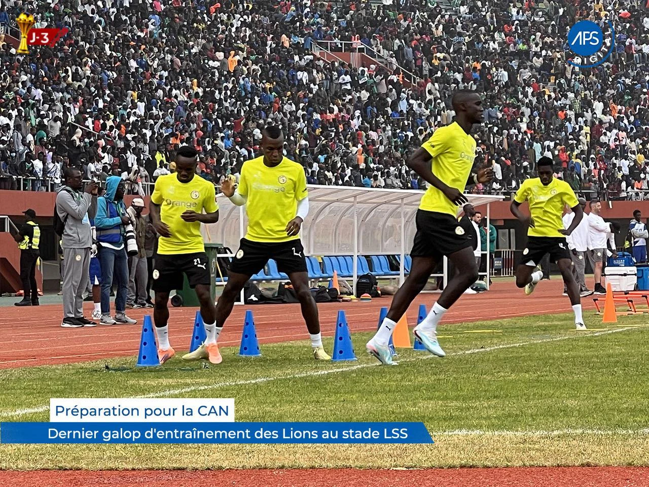 Préparation pour la CAN : Dernier galop d’entraînement des Lions au stade LSS