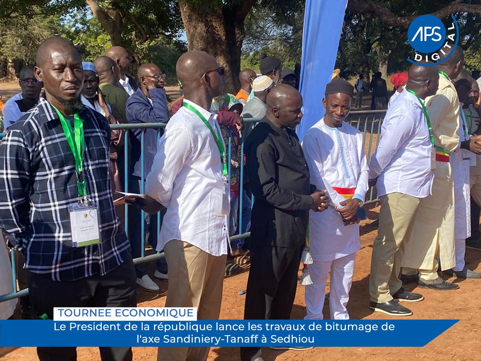 Tournée économique : Le Président de la république lance les travaux de bitumage de l'axe Sandiniery-Tanaff à Sédhiou