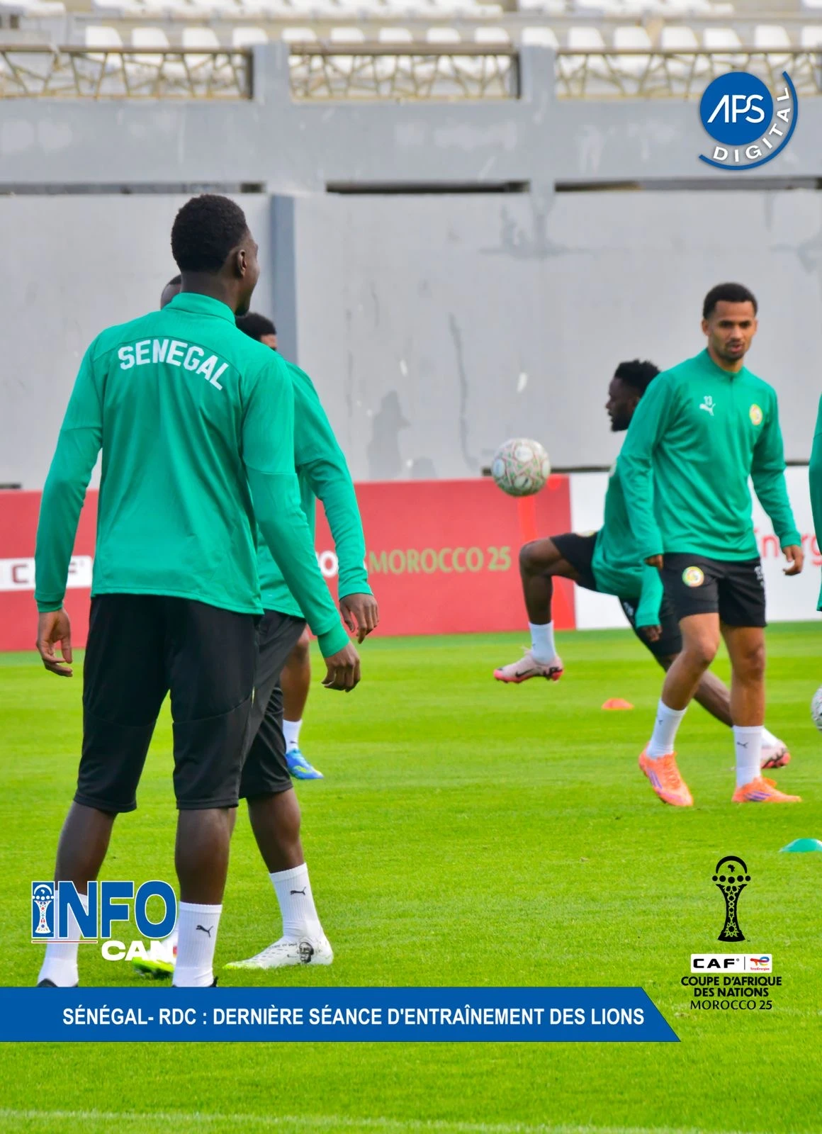 Sénégal- RDC : dernière séance d'entraînement des Lions