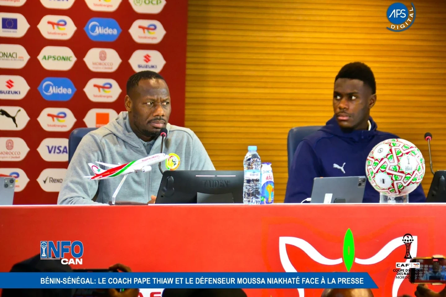 Bénin – Sénégal : le coach Pape Thiaw et le défenseur Moussa Niakhaté face à la presse