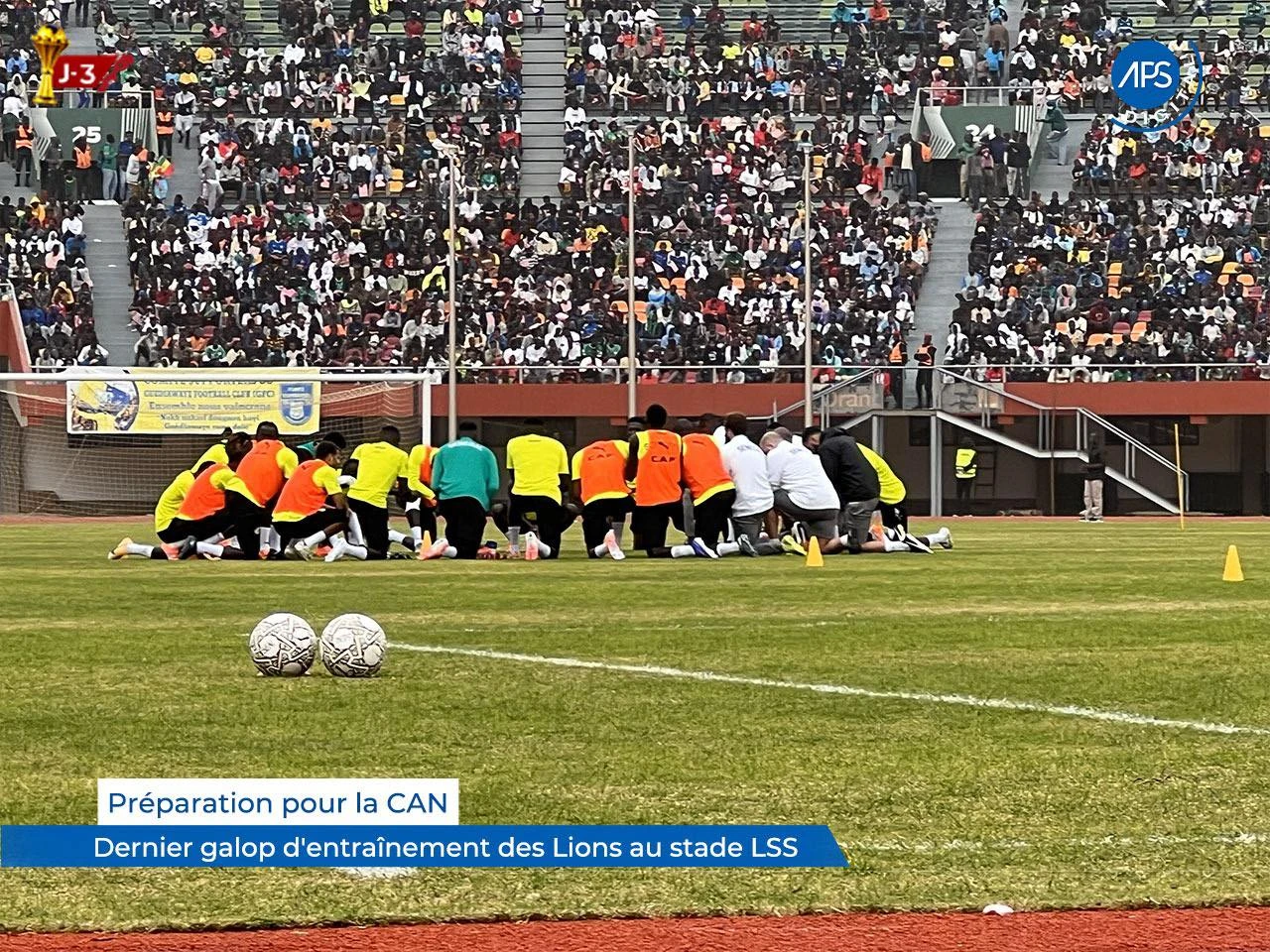Préparation pour la CAN : Dernier galop d'entraînement des Lions au stade LSS
