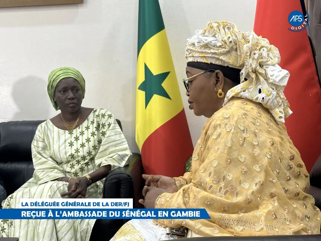 La délégation générale de la DER /FJ : Reçue à l'ambassade du Sénégal en Gambie