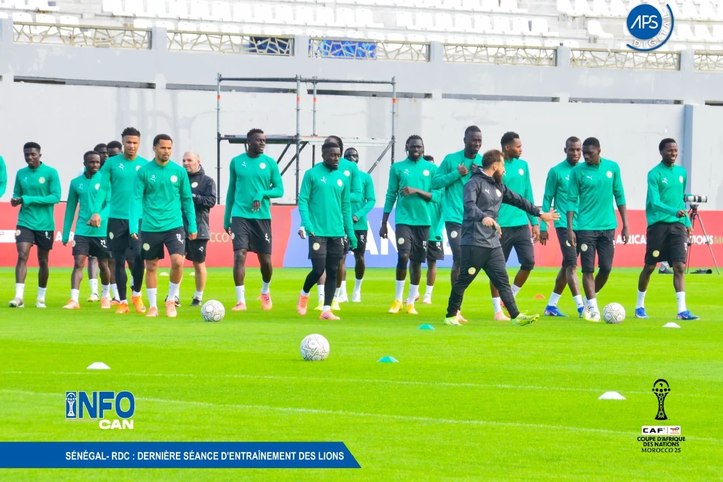Sénégal- RDC : dernière séance d’entraînement des Lions