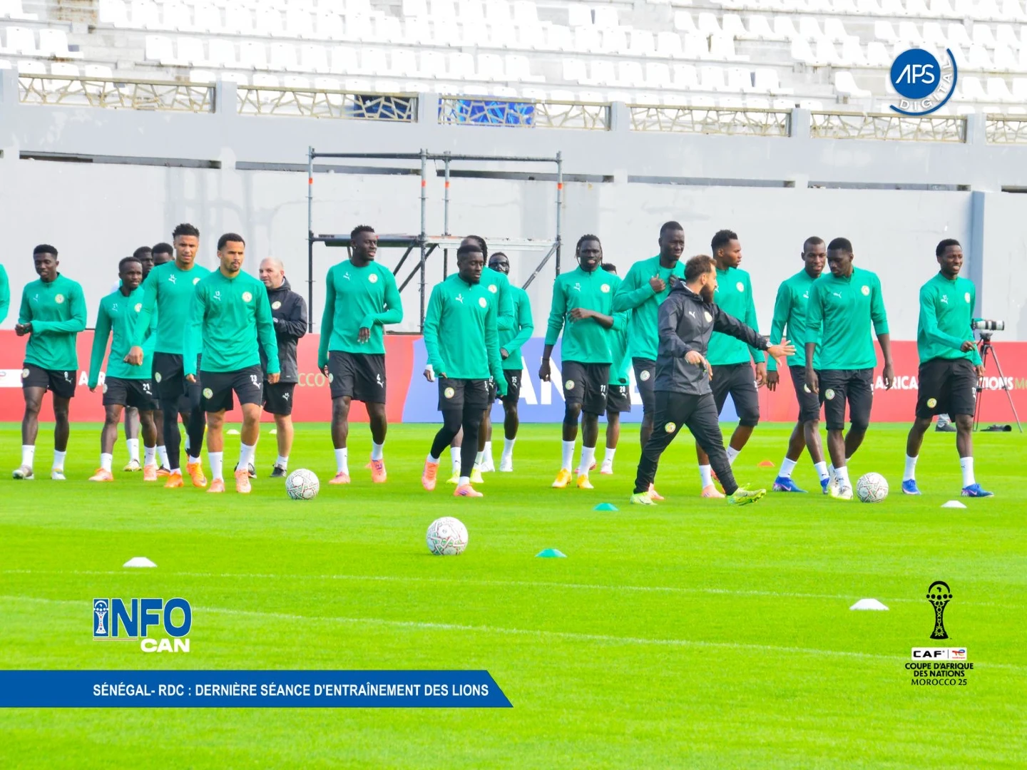 Sénégal- RDC : dernière séance d'entraînement des Lions