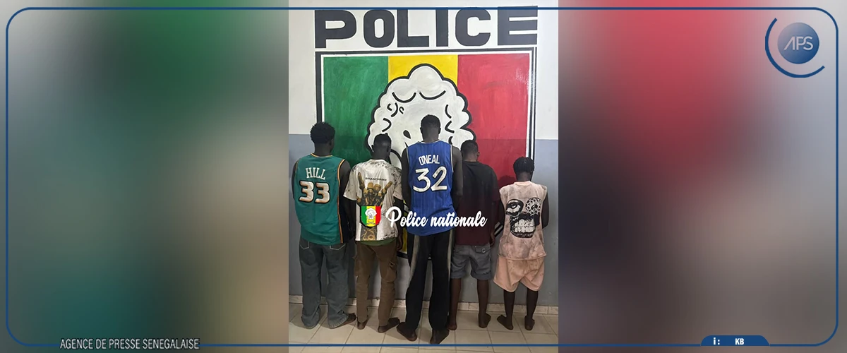Kaolack : cinq personnes arrêtées pour vol avec violence et séquestration