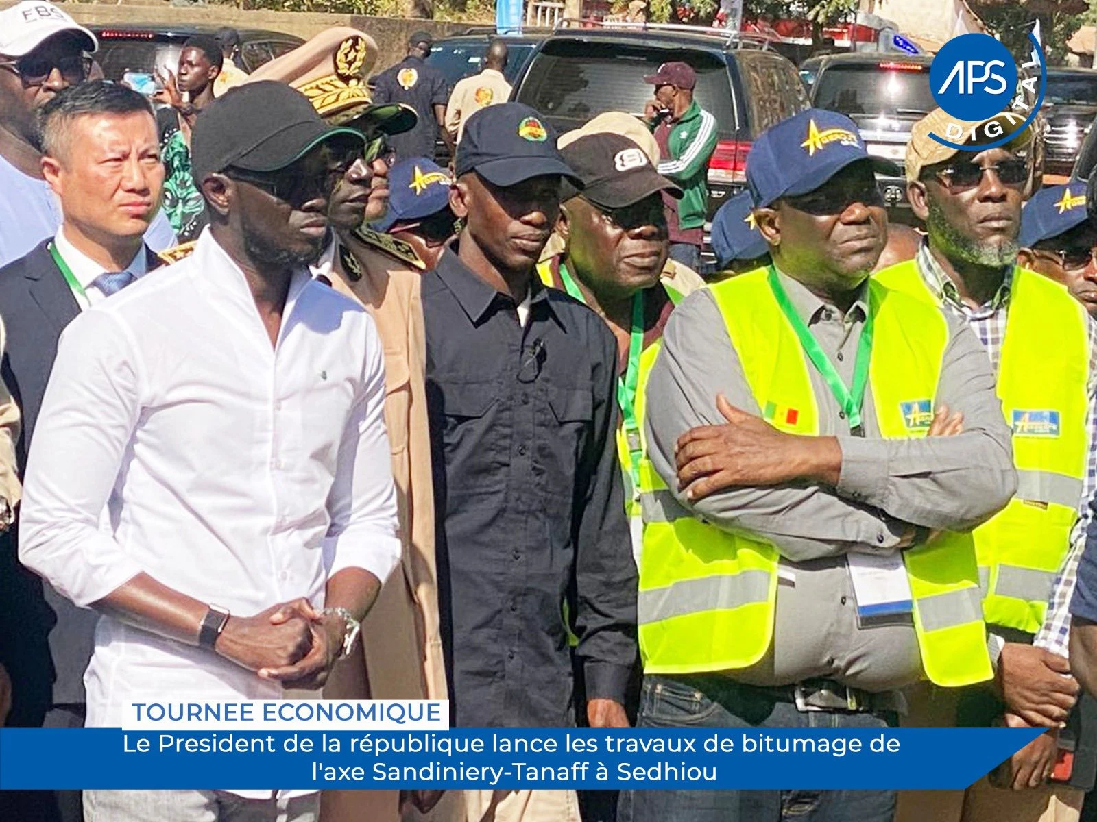 Tournée économique : Le Président de la république lance les travaux de bitumage de l'axe Sandiniery-Tanaff à Sédhiou