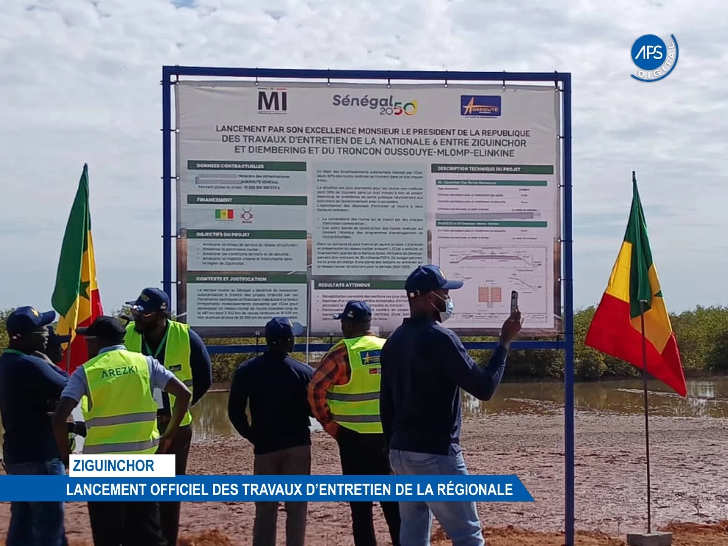 Ziguinchor : Lancement officiel des travaux d’entretien de la Régionale