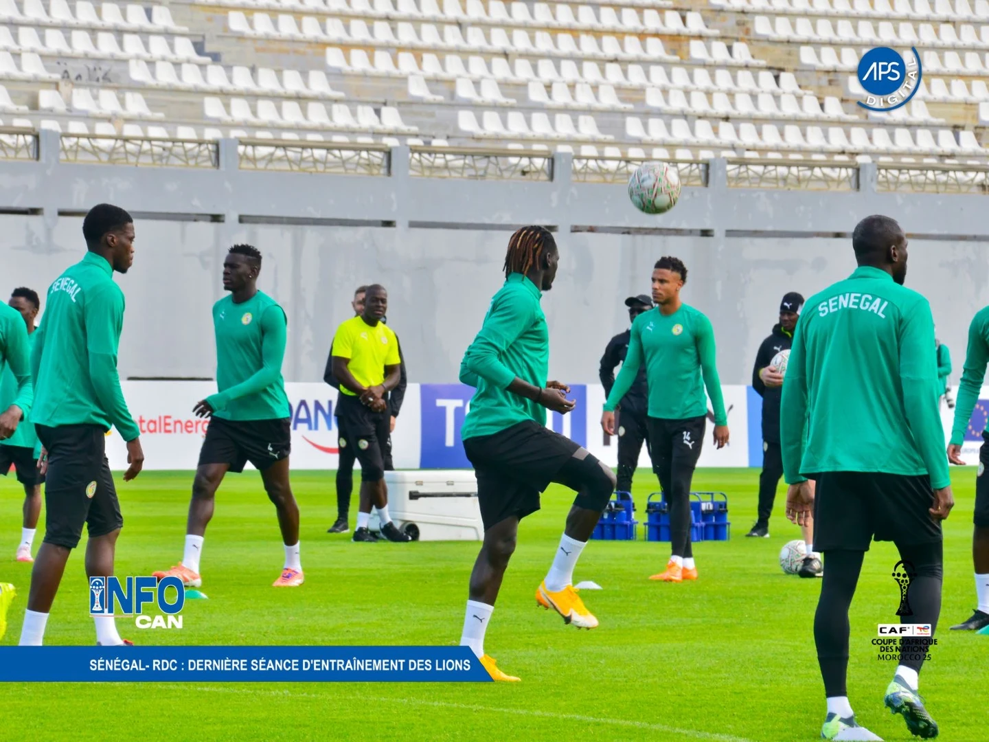 Sénégal- RDC : dernière séance d'entraînement des Lions