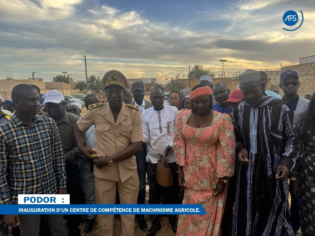 Podor : Inauguration d'un centre de compétence de machinisme agricole 