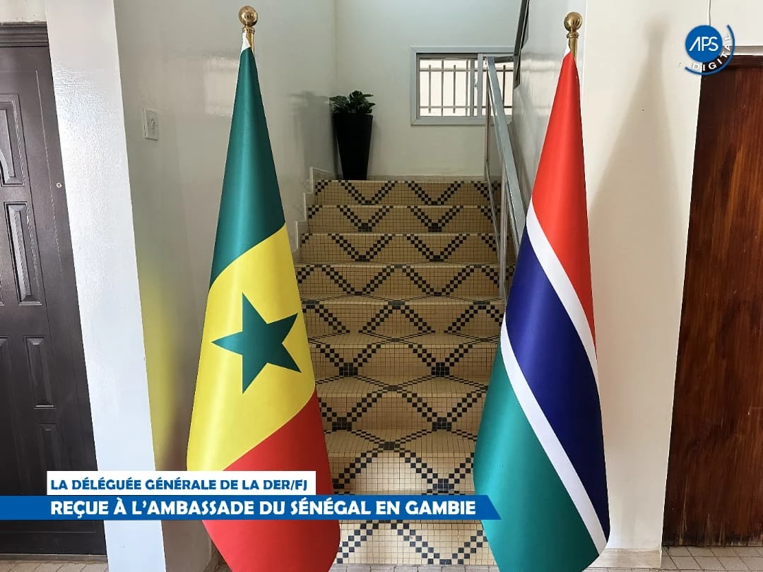 La délégation générale de la DER /FJ : Reçue à l'ambassade du Sénégal en Gambie