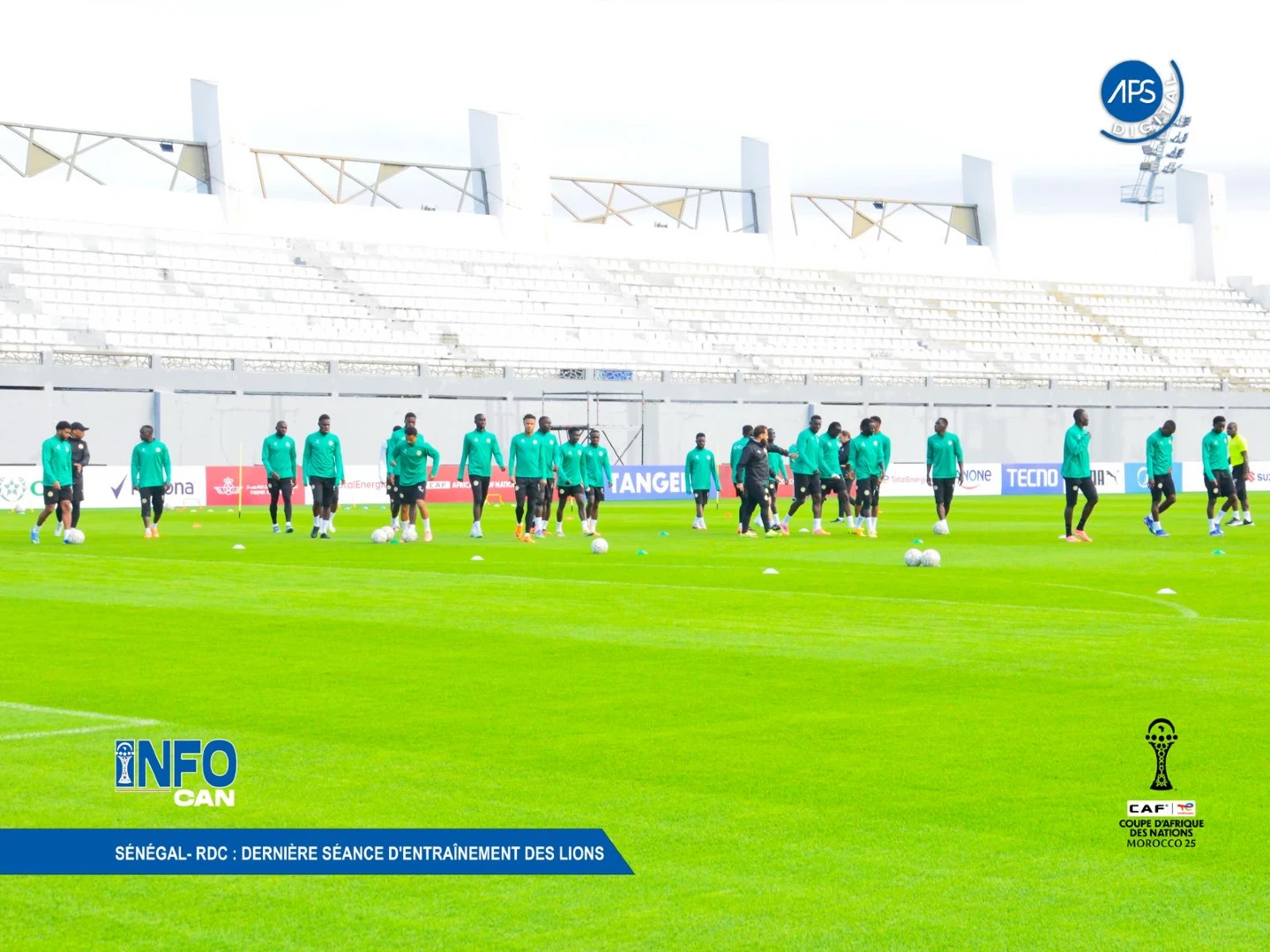 Sénégal- RDC : dernière séance d'entraînement des Lions