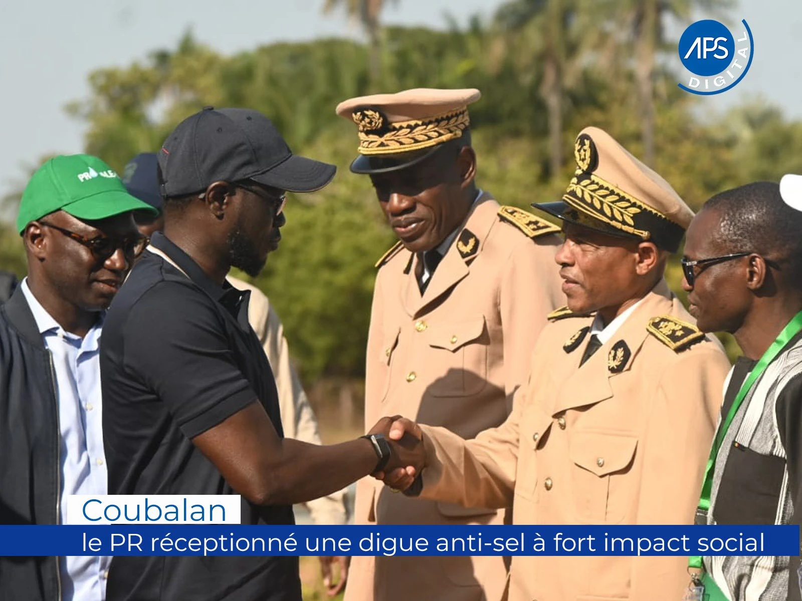 Koubalan : le PR réceptionné une digue anti-sel à fort impact social