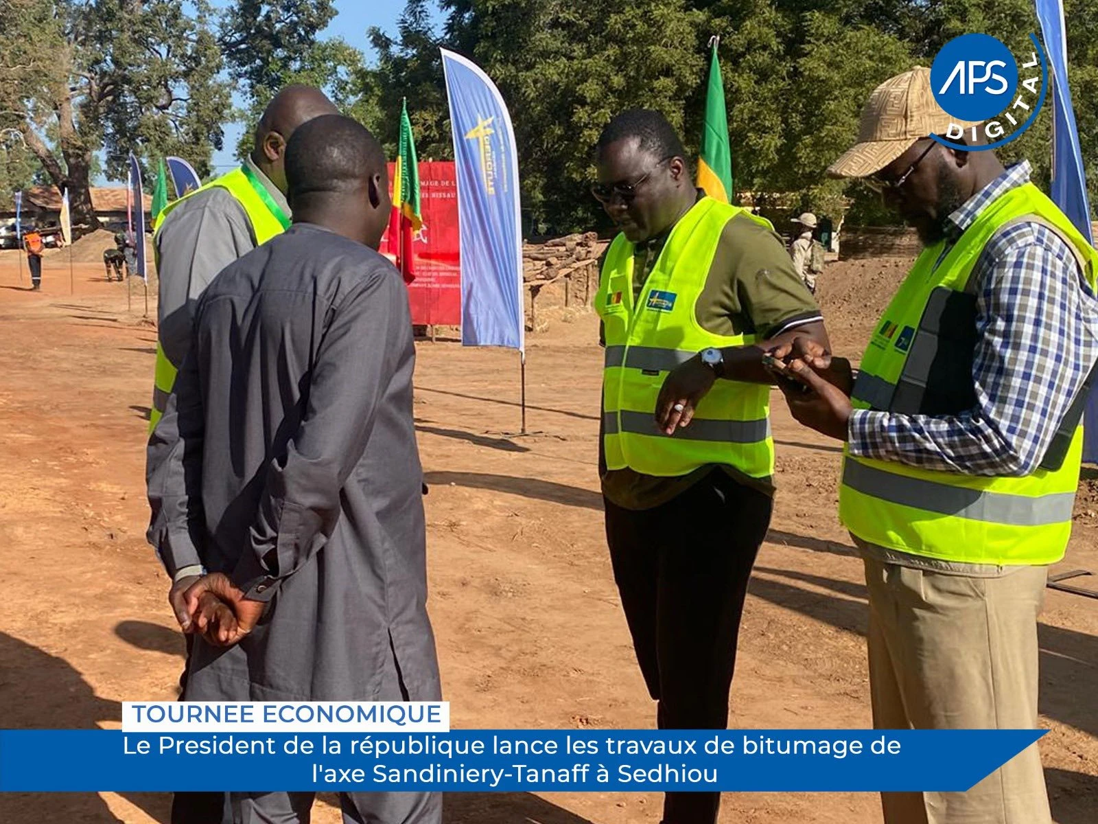 Tournée économique : Le Président de la république lance les travaux de bitumage de l'axe Sandiniery-Tanaff à Sédhiou