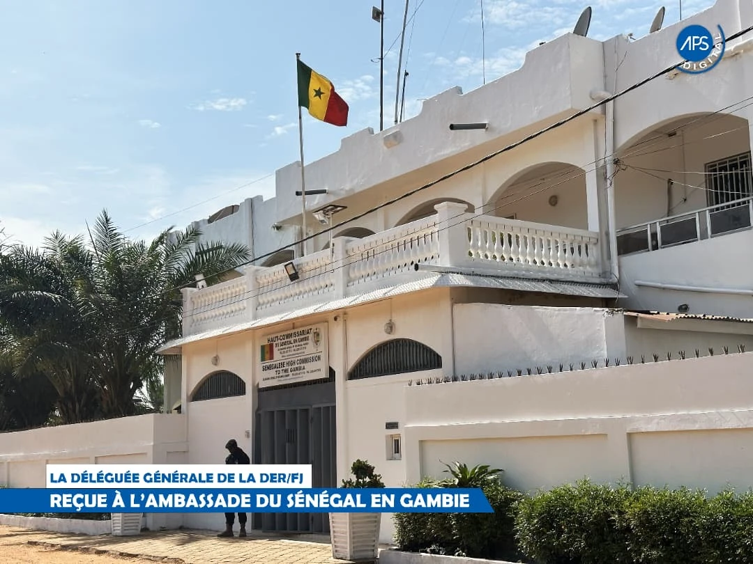 La délégation générale de la DER /FJ : Reçue à l'ambassade du Sénégal en Gambie