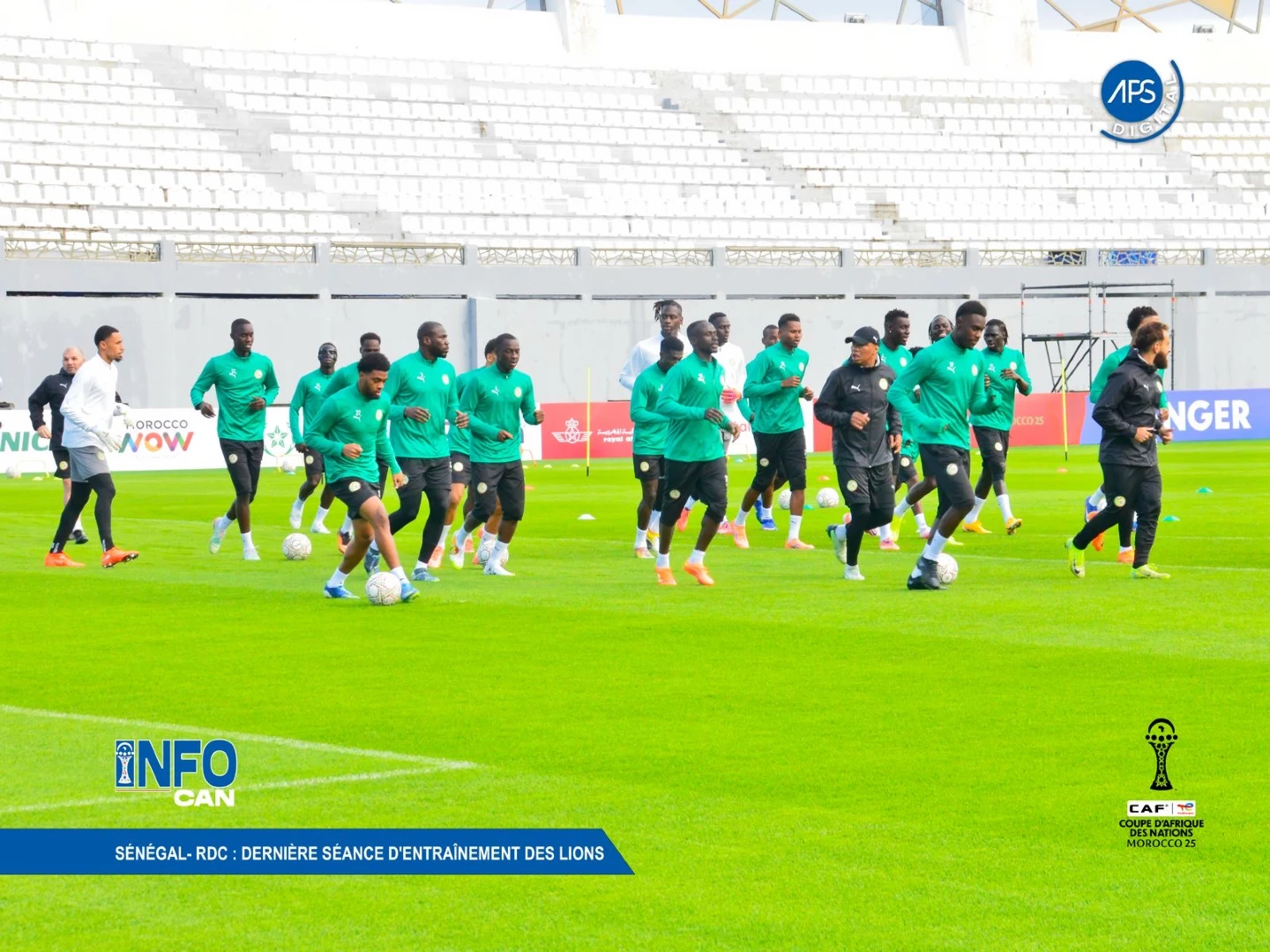 Sénégal- RDC : dernière séance d'entraînement des Lions