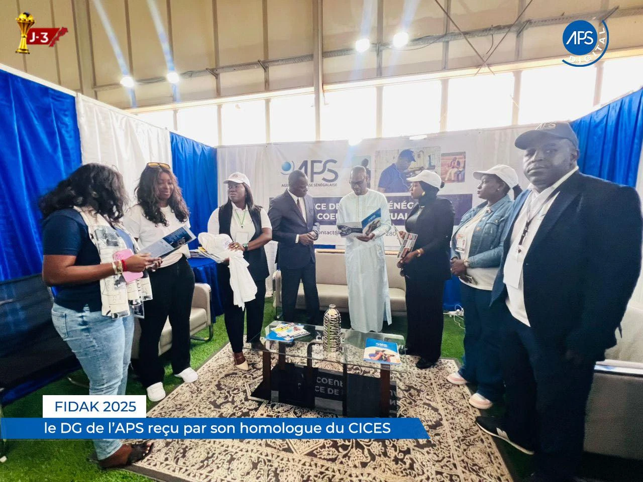 FIDAK 2025 : le DG de l’APS reçu par son homologue du CICES