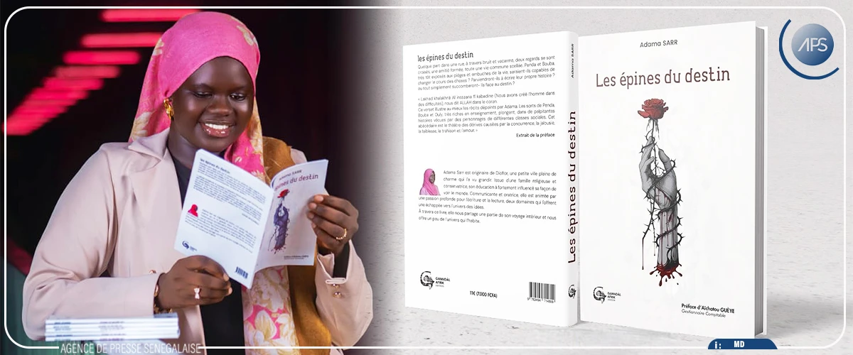 UGB : l’étudiante Adama Sarr publie ”Les épines du destin”, un roman sur résilience et destin