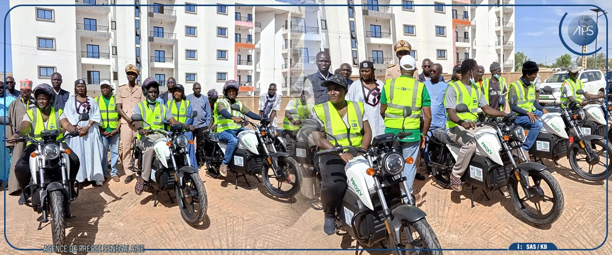 L’ANPEJ remet 10 motos électriques à des jeunes de la région de Matam