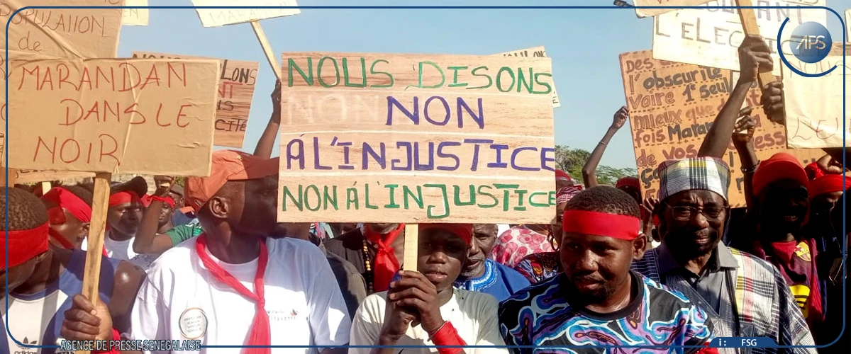 Sédhiou : les habitants de Maradan marchent pour réclamer l'électrification de leur localité