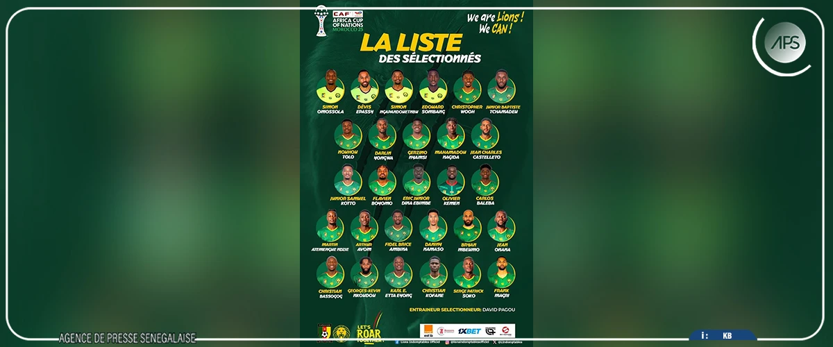 CAN 2025 : une liste de 28 joueurs dévoilée par le nouvel entraineur du Cameroun