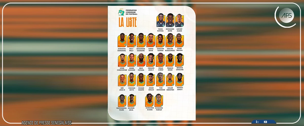 CAN 2025 : vingt-six ivoiriens retenus, Zaha de retour et Pépé et Adingra absent