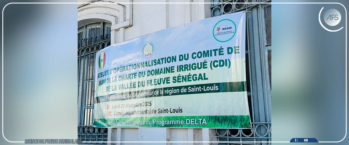 Saint-Louis : la charte du domaine irrigué de la Vallée du fleuve Sénégal au menu d’un atelier