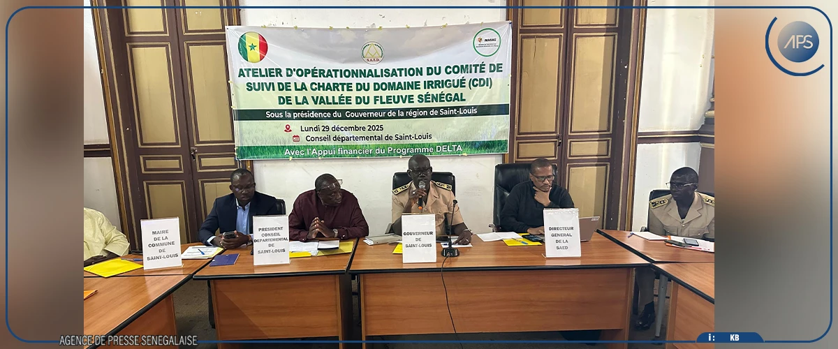 Saint-Louis : la charte du domaine irrigué de la Vallée du fleuve Sénégal au menu d’un atelier
