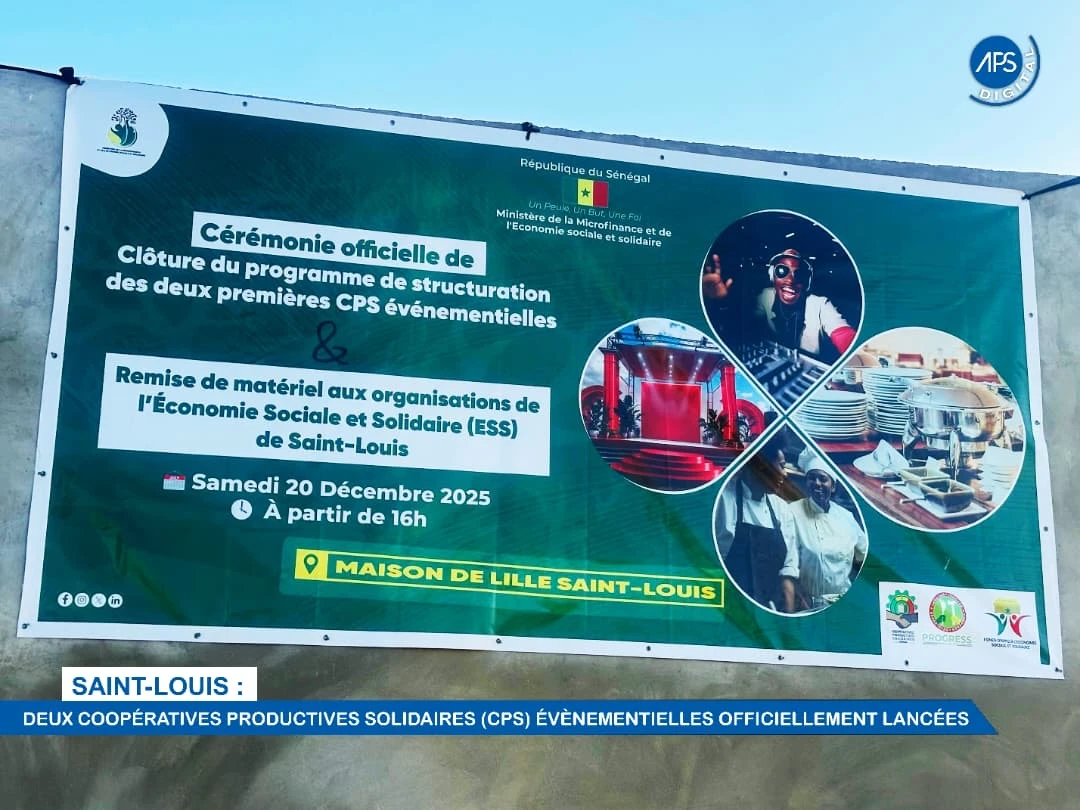 Saint-Louis : Deux Coopératives Productives Solidaires (CPS) évènementielles officiellement lancées