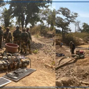 Saraya : démantèlement d'un site d'orpaillage dans la localité de Moussala-Mahinamine