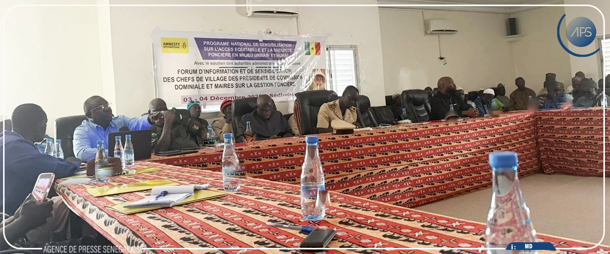 Seydi Gassama : “La gestion du foncier doit être respectueuse des droits de tous”