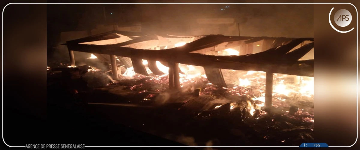 Kaolack : plusieurs ateliers de menuiserie de bois prennent feu au marché central
