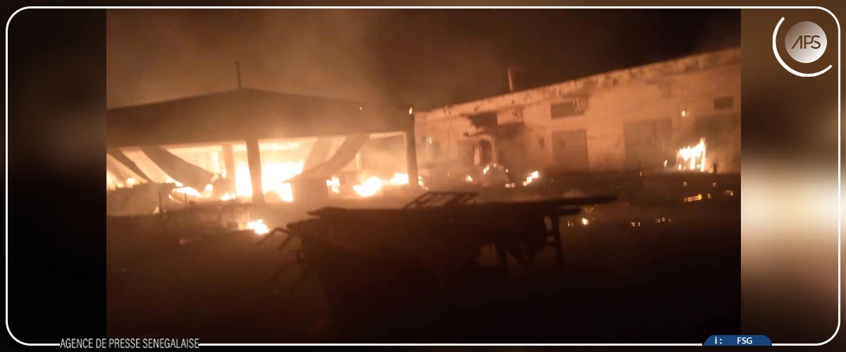 Kaolack : plusieurs ateliers de menuiserie de bois prennent feu au marché central