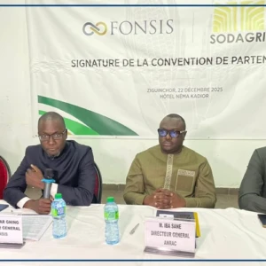 Signature d'une convention entre la SODAGRI et le FONSIS pour développer l’agriculture en Casamance