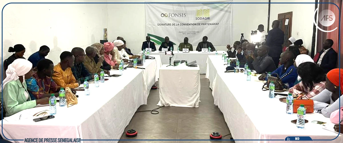 Signature d'une convention entre la SODAGRI et le FONSIS pour développer l’agriculture en Casamance