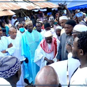 Bignona : pose de la première pierre de la grande mosquée de Coulaye