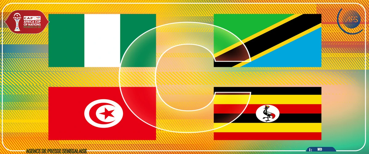 ‎CAN 2025 : le groupe C débute mardi avec Tanzanie–Nigeria et Tunisie–Ouganda ‎
