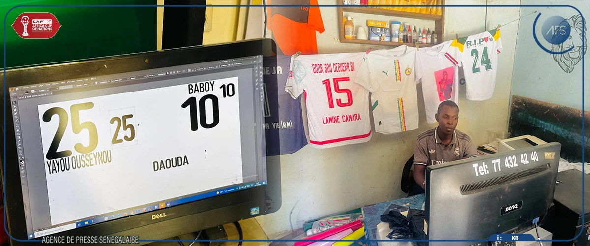 A Bakel, les vendeurs de maillots au rythme de la CAN