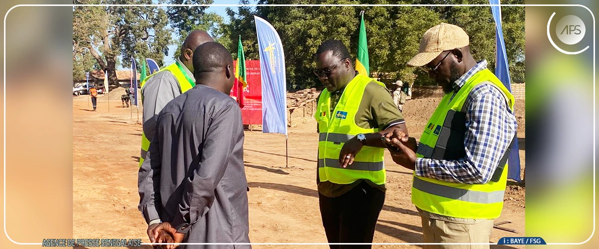 Bassirou Diomaye Faye lance les travaux de la route reliant Sandiniéri à la Guinée-Bissau