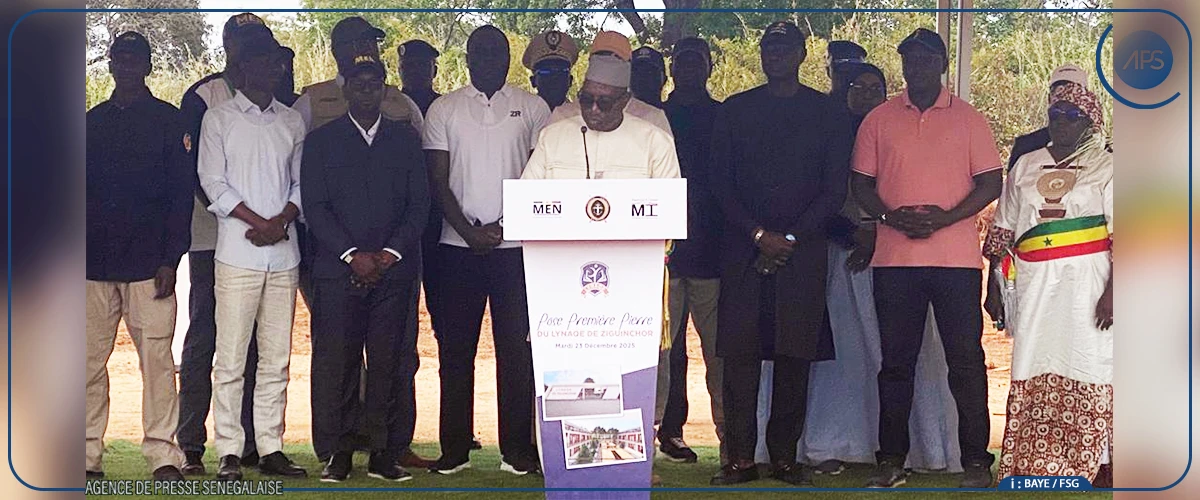 Le maire d’Adéane salue la pose de la première pierre du LYNAQE de Ziguinchor