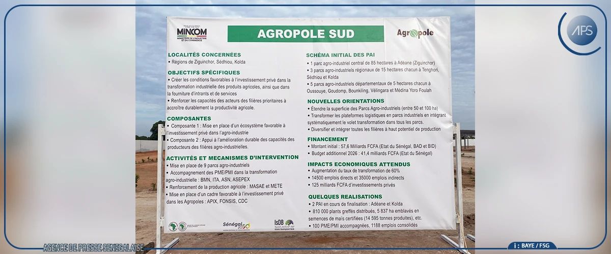 Ziguinchor: l’Agropole d’Adéane en voie d’extension pour booster l’économie régionale (ministre)