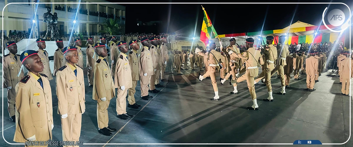 Saint-Louis : présentation du drapeau et remise d’insignes aux nouveaux élèves du Prytanée militaire Charles N’Tchoréré