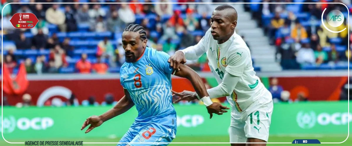 CAN 2025 : le Sénégal et la RD Congo se neutralisent (1-1)