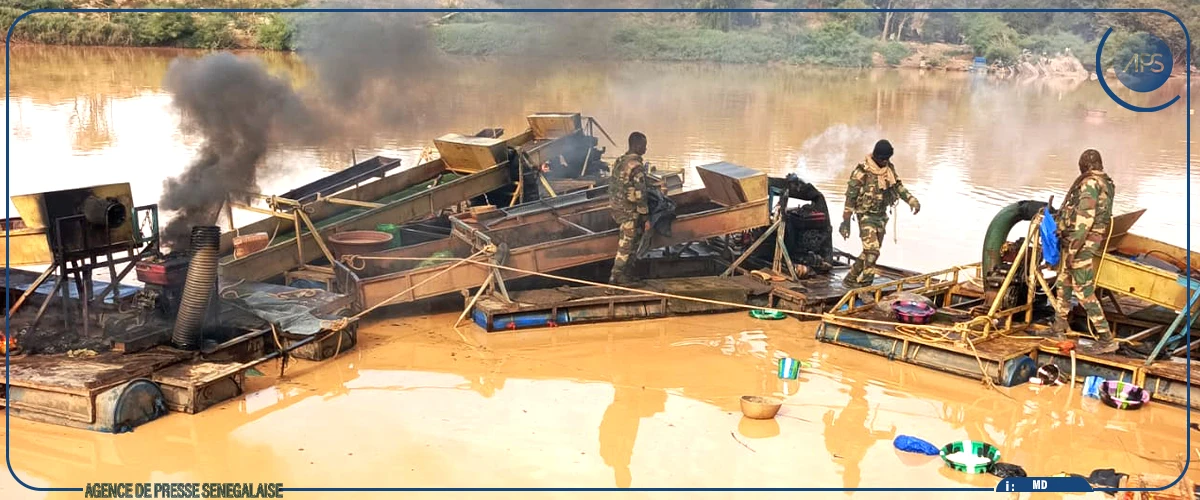 Kédougou : trois sites d’orpaillage clandestins démantelés à Saraya (source sécuritaire)