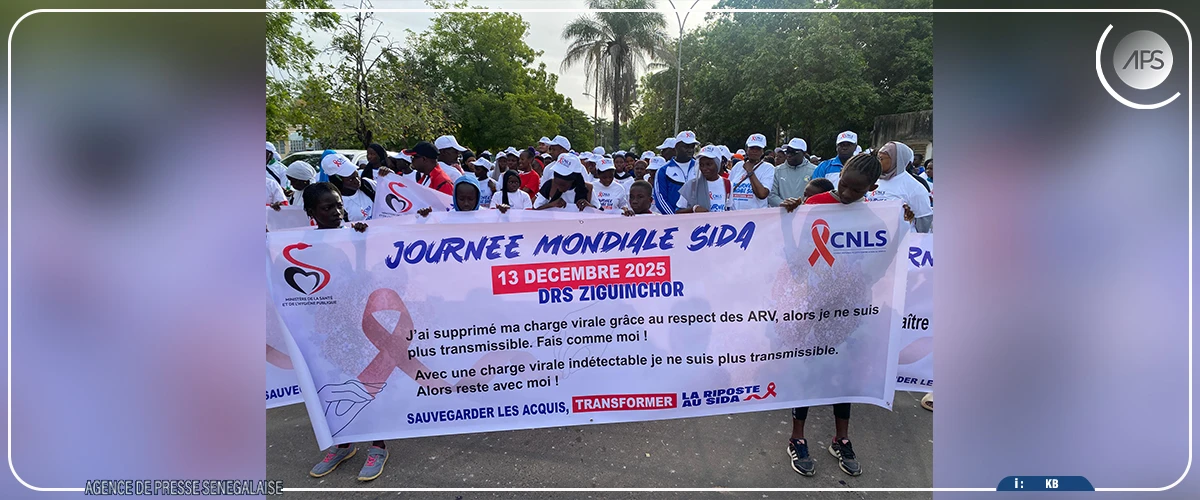 Ziguinchor: une randonnée pour sensibiliser sur le VIH/SIDA